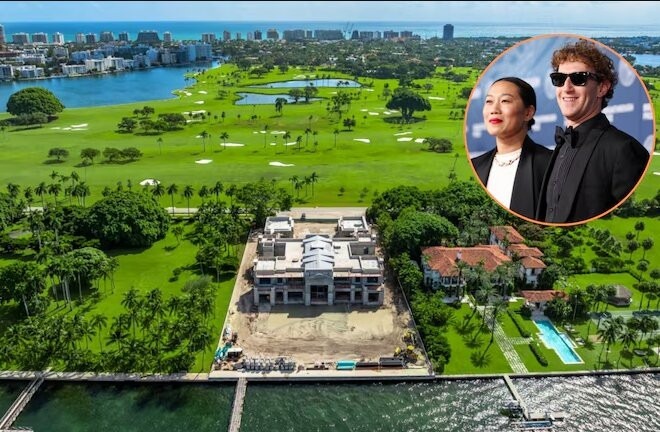 Biệt thự 170 triệu USD của tỷ phú Mark Zuckerberg đang trong quá trình xây dựng. Ảnh: Realtor