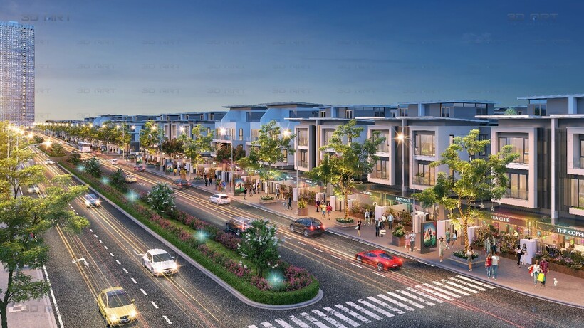 Phối cảnh dự án An Quý Villa tại khu đô thị Dương Nội