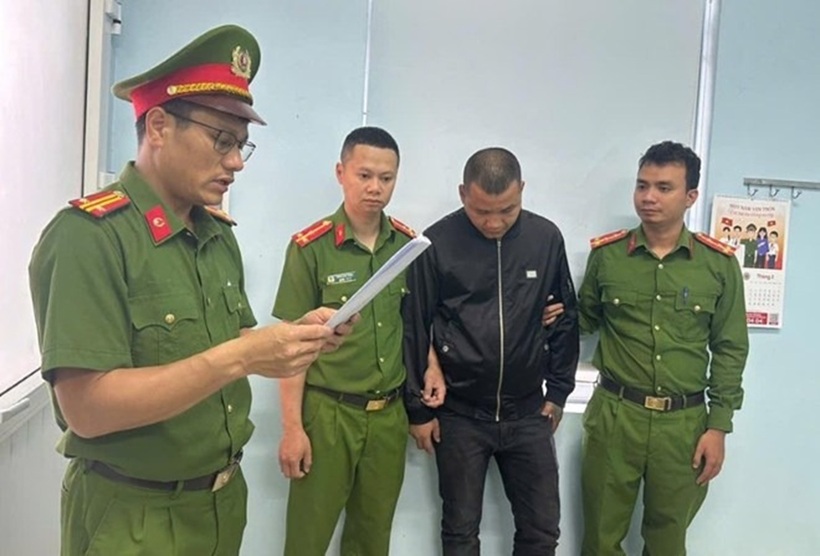 Nam thanh niên bị khởi tố với tội danh "Tổ chức sử dụng trái phép chất ma túy". Ảnh: Công an tỉnh Quảng Trị