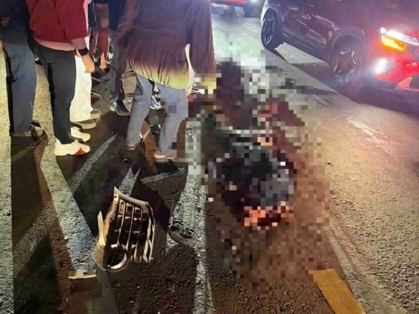 Hiện trường vụ tai nạn. Ảnh: Báo Lao động.