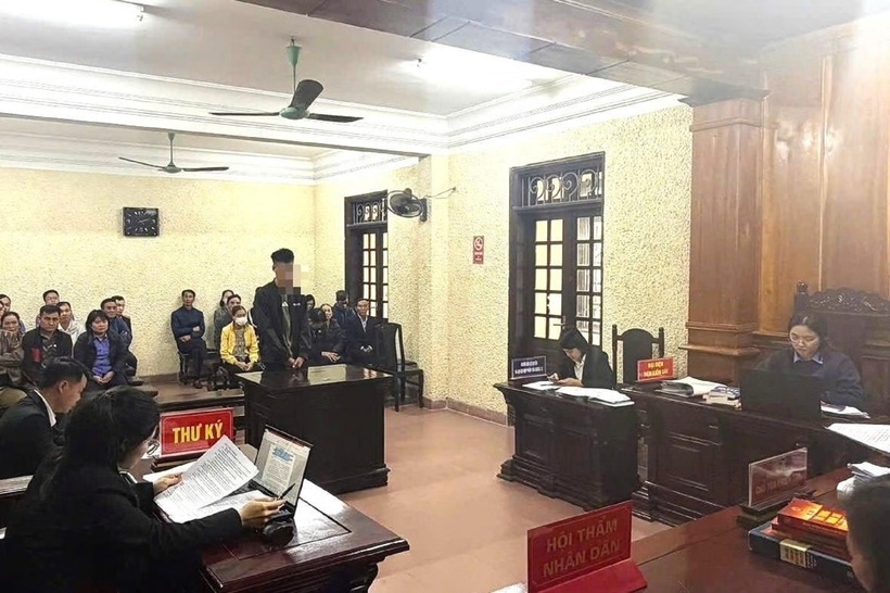 Hội đồng xét xử tuyên phạt bị cáo Đàm Văn Tr. 22 tháng tù giam. Ảnh: Pháp luật Việt Nam