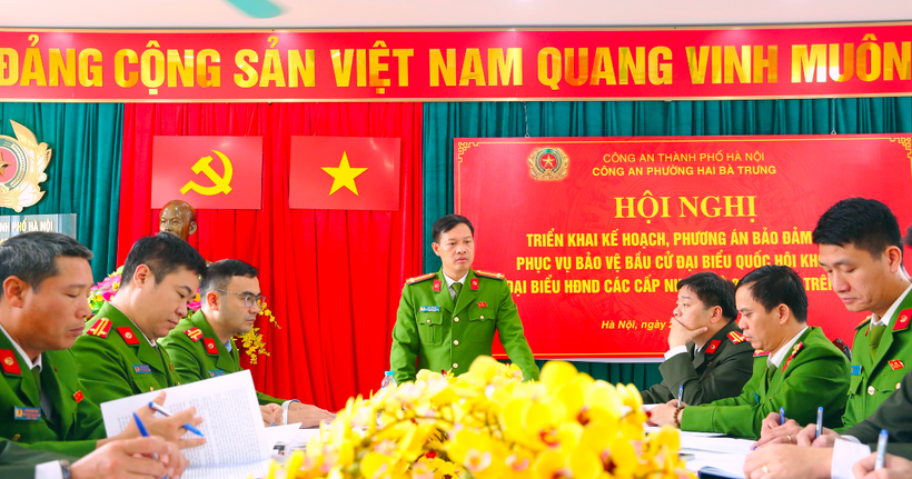 Công an Hà Nội chủ động bảo đảm tuyệt đối an ninh, an toàn cho bầu cử Quốc hội khóa XVI - 2