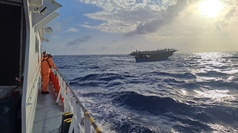 Vị trí tàu QNg 95157 TS thời điểm gặp nạn