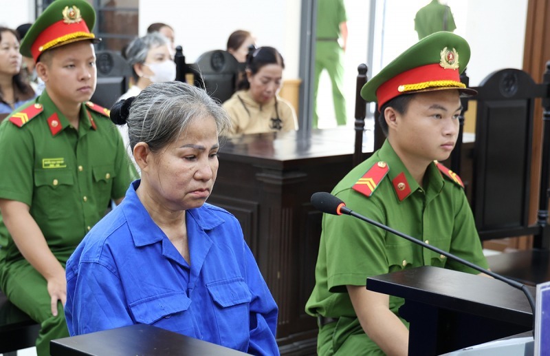 Bị cáo Nguyễn Thị Nga tại tòa. (Ảnh: CAND)