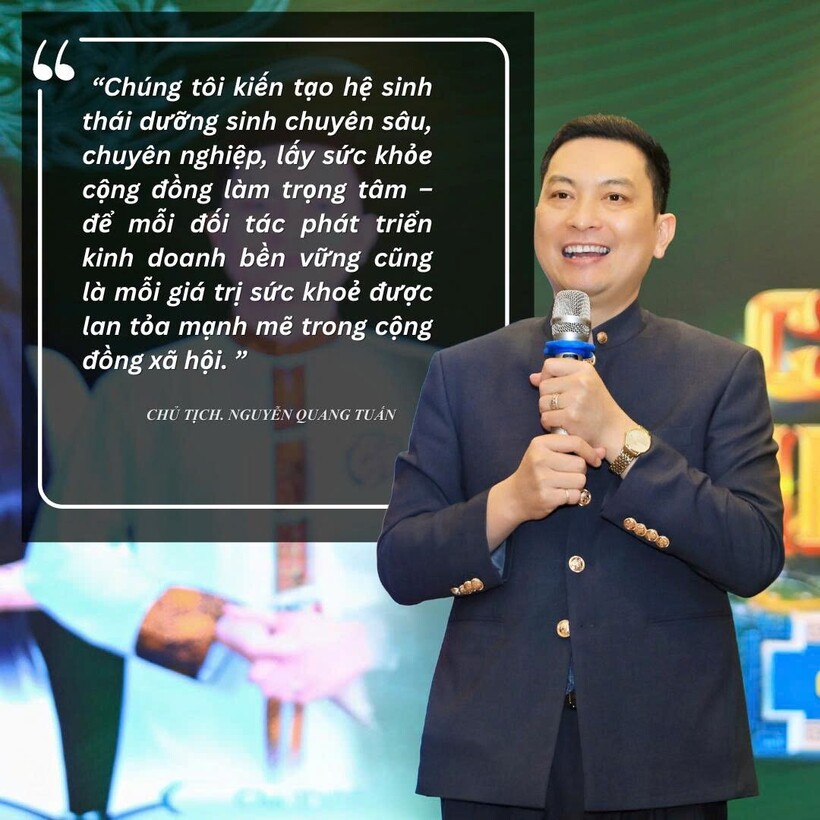 Chủ tịch Nguyễn Quang Tuấn luôn đặt mục tiêu mang lại giá trị cho cộng đồng lên hàng đầu.