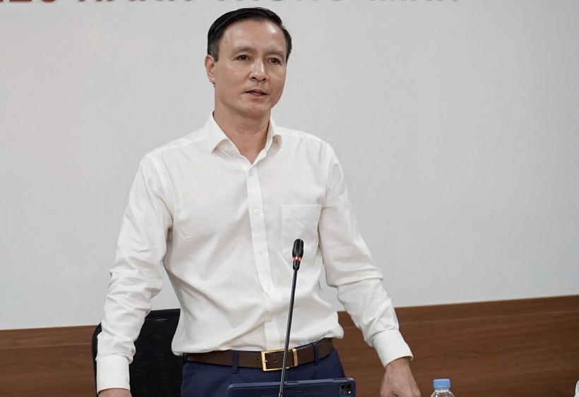 Ông Vũ Duy Hoàng, Ủy viên Ban Thường vụ Tỉnh ủy, Phó Chủ tịch Thường trực Ủy ban MTTQ Việt Nam tỉnh Thái Nguyên phát biểu tại buổi làm việc