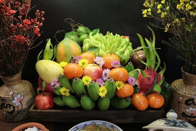 Người Bắc chọn chuối tiêu và bưởi là trái cây chủ đạo.
