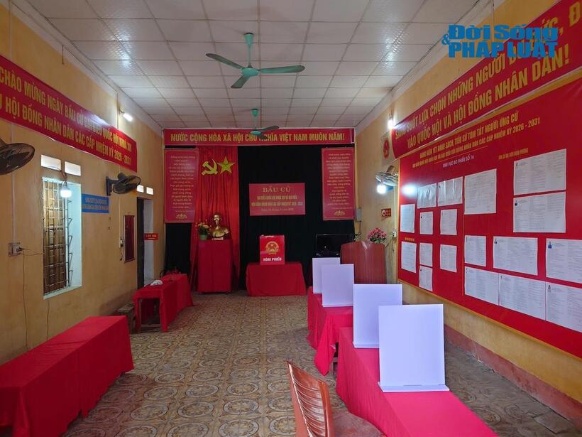 Toàn phường Tích Lương có 35 khu vực bỏ phiếu và 35 tổ bầu cử