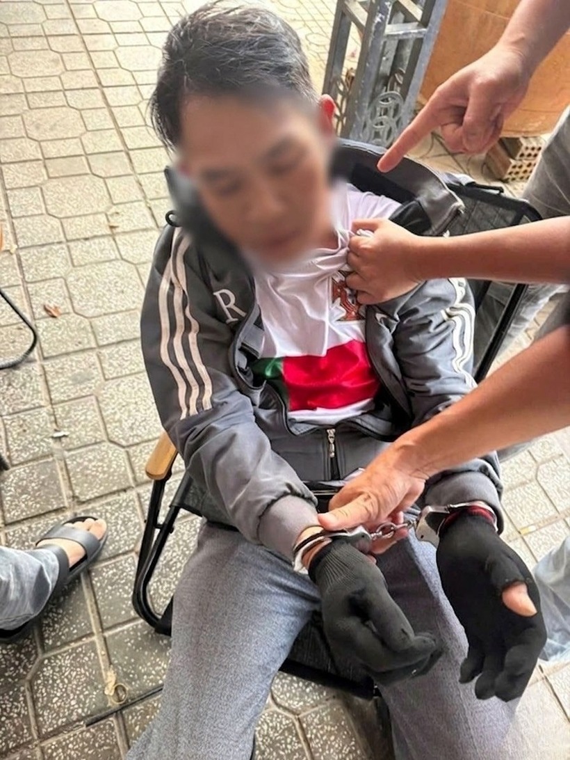 Cơ quan Công an bắt đối tượng Vũ Văn Hà. Ảnh: Công an tỉnh Lâm Đồng