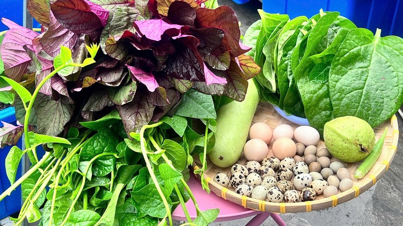 Khoảng không gian giữa sân còn được trang bị loa đài và máy chiếu để tổ chức những bữa tiệc nhỏ hay những buổi xem phim ấm cúng bên người thân. Chị chia sẻ rằng việc tự tay hái rau, nhặt trứng không chỉ mang lại cảm giác an tâm về chất lượng bữa ăn mà còn giúp chị tái tạo năng lượng tích cực, tìm thấy sự bình yên và sống chậm lại sau những giờ làm việc căng thẳng.