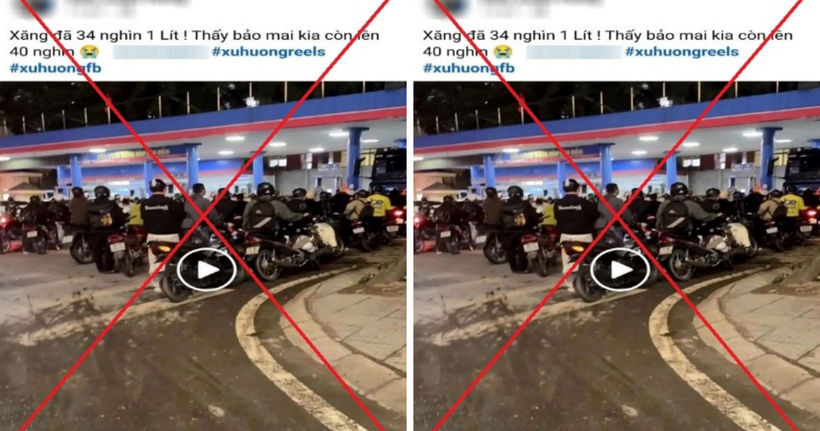 Bài đăng sai sự thật (Ảnh: Công an Hà Nội).