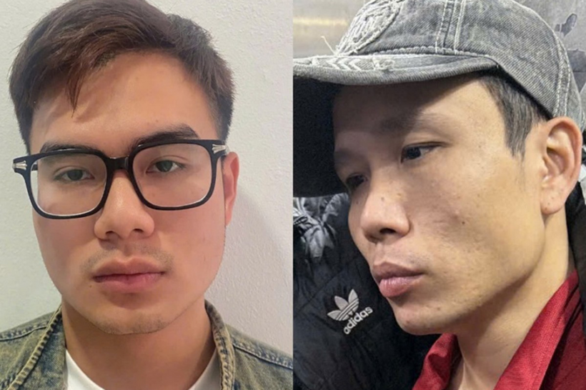 Phạm Công Anh và Nguyễn Văn Hoàng. Ảnh: Xây dựng