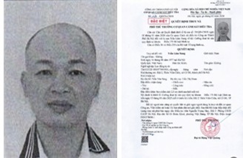 Trần Lâm Xung (SN 1977; thường trú tại: xã Cổ Đô, TP Hà Nội) bị truy nã về tội cưỡng đoạt tài sản.