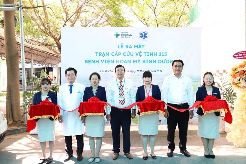 Bệnh viện Hoàn Mỹ Bình Dương ra mắt Trạm Cấp cứu Vệ tinh 115.