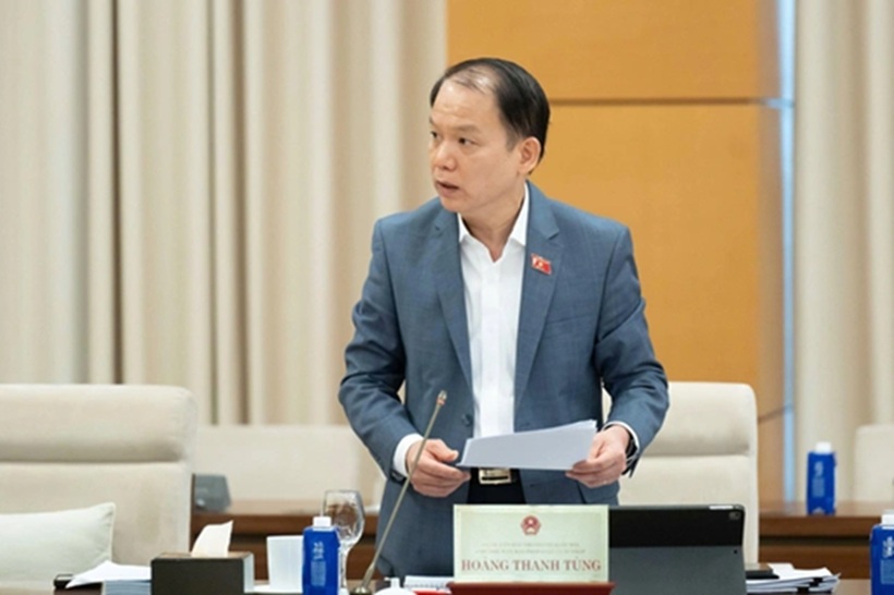 Chủ nhiệm Uỷ ban Pháp luật và Tư pháp Hoàng Thanh Tùng (Ảnh: Media Quốc hội).
