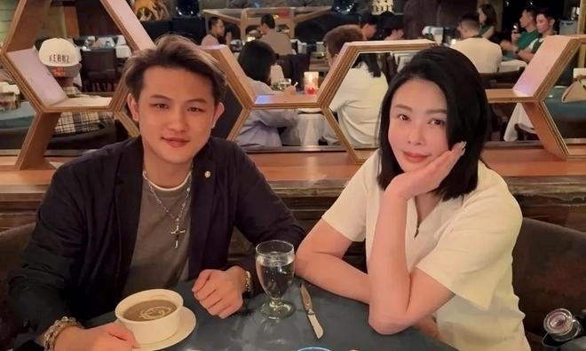 Lương Hiên An và Tiêu Thục Thận. Ảnh: Weibo.