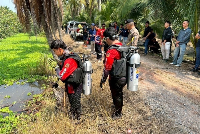 Nơi phát hiện thi thể nạn nhân.