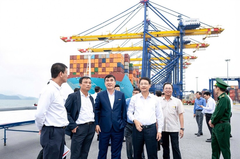 Đoàn công tác Thường vụ Thành ủy Đà Nẵng làm việc tại Cảng Hateco: Bước tiến chiến lược nối liền hai siêu cảng biển - 3
