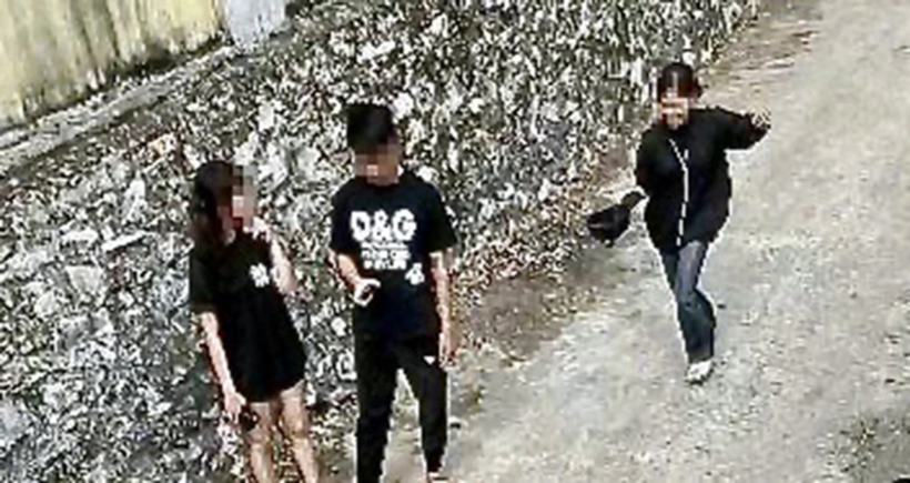 Hình ảnh ghi lại sự việc. Ảnh: PLO