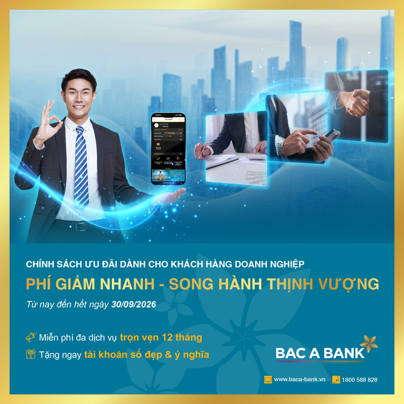 BAC A BANK ra mắt gói ưu đãi phí toàn diện, tiếp sức doanh nghiệp nâng cao hiệu quả vận hành - 1