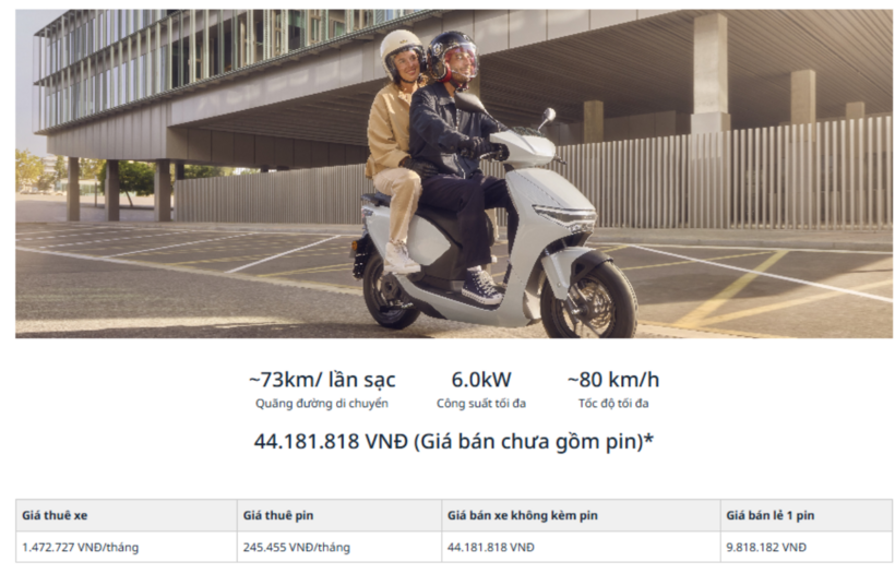 Thông tin về giá Honda CUV e. (Ảnh: Honda)
