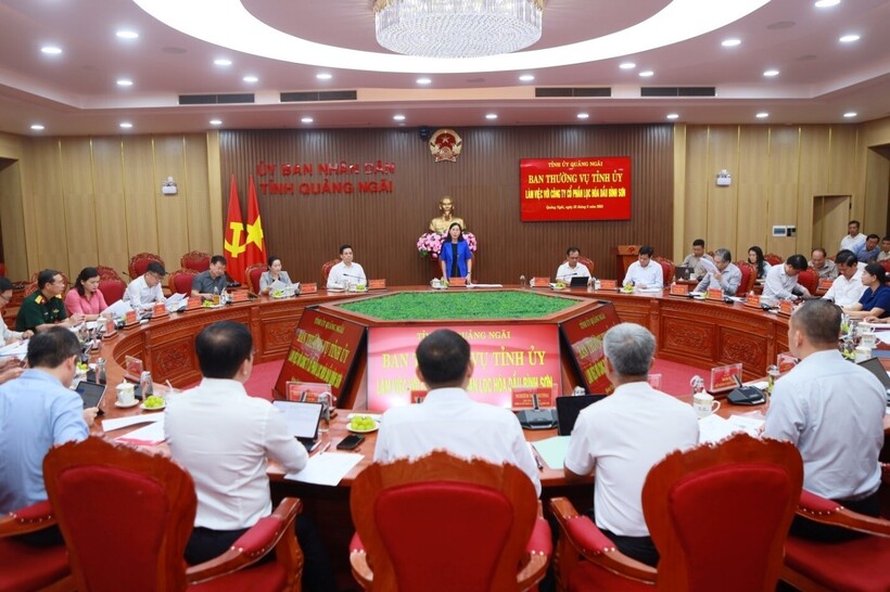 Buổi làm việc là cơ hội để BSR báo cáo, trình bày các khó khăn, thách thức với Ban Thường vụ Tỉnh ủy Quảng Ngãi trong quá trình phát triển của doanh nghiệp