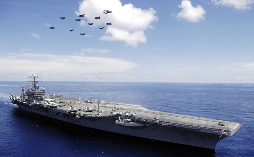 Tàu sân bay USS Abraham Lincoln của Mỹ. (Ảnh minh họa: Getty)