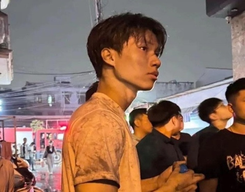 Nam sinh xông vào đám cháy cứu người là sinh viên của Đại học Bách khoa Hà Nội. (Ảnh: VietnamNet)
