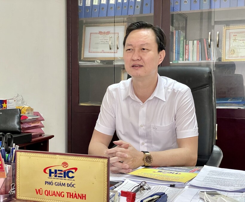 Ông Vũ Quang Thành, Phó giám đốc Trung tâm dịch vụ việc làm Hà Nội. Ảnh: Người đưa tin