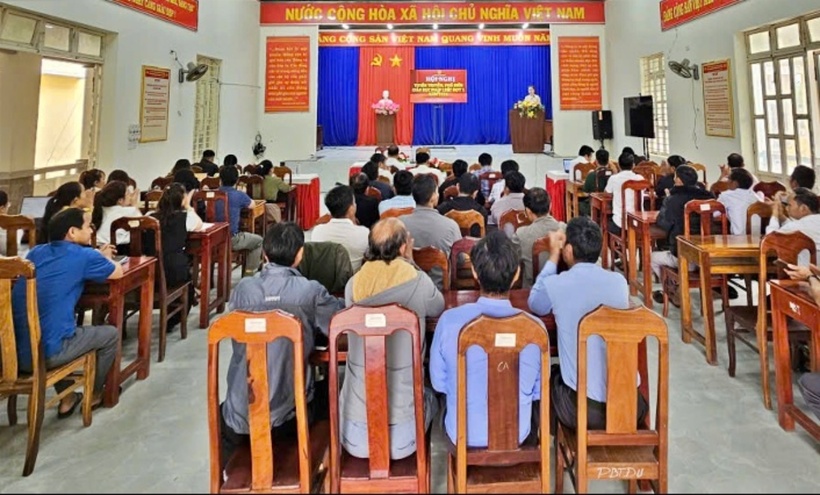 Hội nghị thu hút sự tham gia của đông đảo cán bộ, người dân.