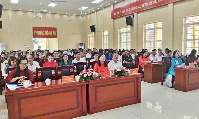 Hội nghị có sự tham dự của lãnh đạo địa phương, đại diện các ban, ngành, đoàn thể cùng đông đảo cán bộ, hội viên và nhân dân phường Hồng An.