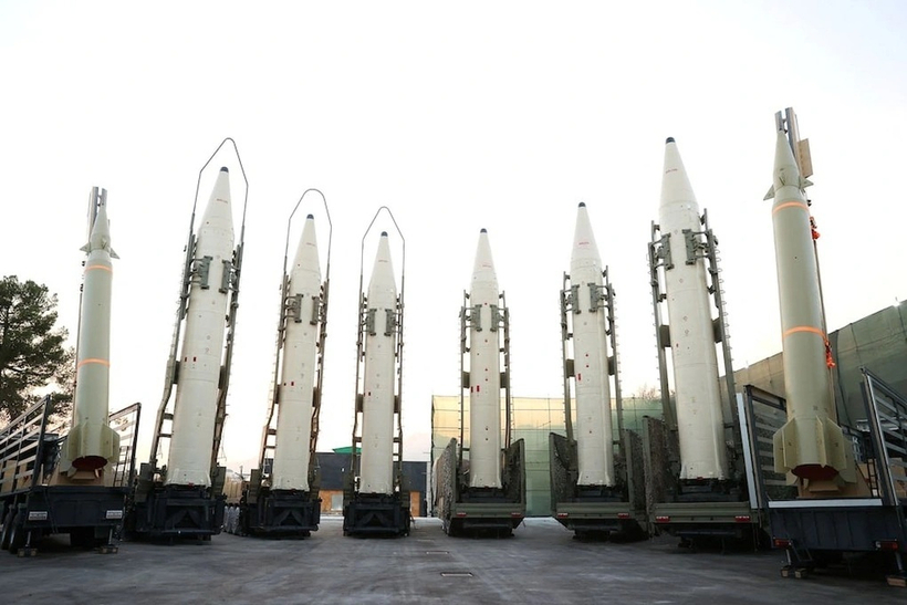 Tên lửa đạn đạo của Iran. Ảnh: Reuters