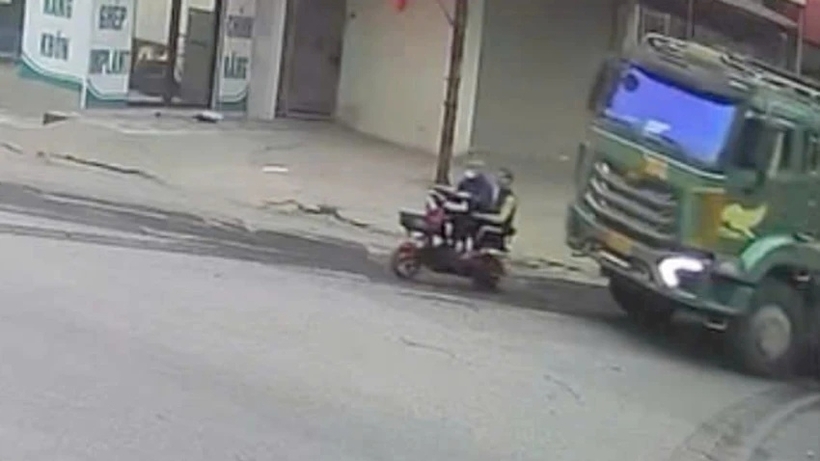Hình ảnh trước khi xảy ra vụ tai nạn giao thông. Ảnh: Pháp luật TP.HCM