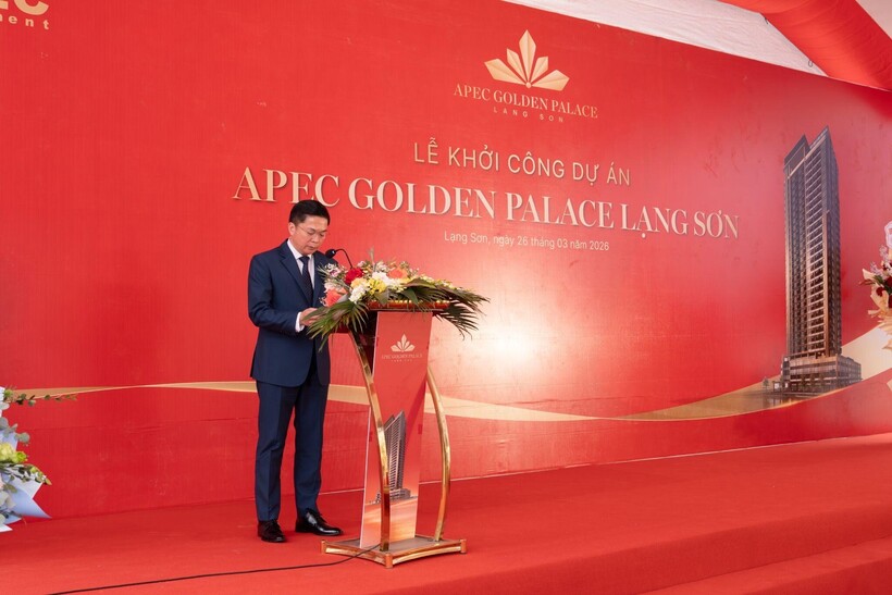 Phát biểu tại lễ khởi công, ông Đinh Hữu Học - Phó Chủ tịch UBND tỉnh Lạng Sơn đánh giá cao tiềm năng của dự án trong việc góp phần định hình diện mạo đô thị.