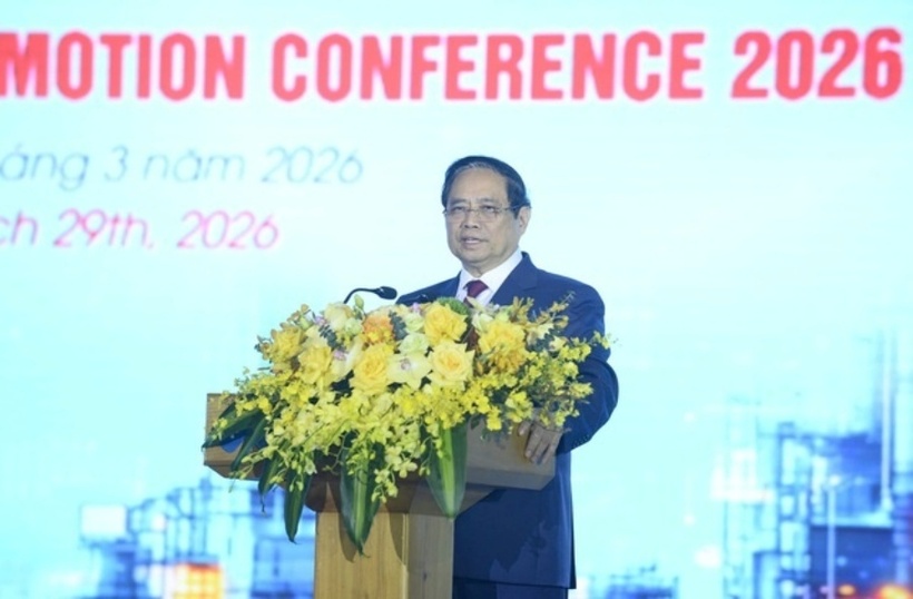 Thủ tướng Phạm Minh Chính phát biểu chỉ đạo tại Hội nghị xúc tiến đầu tư tỉnh Thanh Hóa năm 2026.