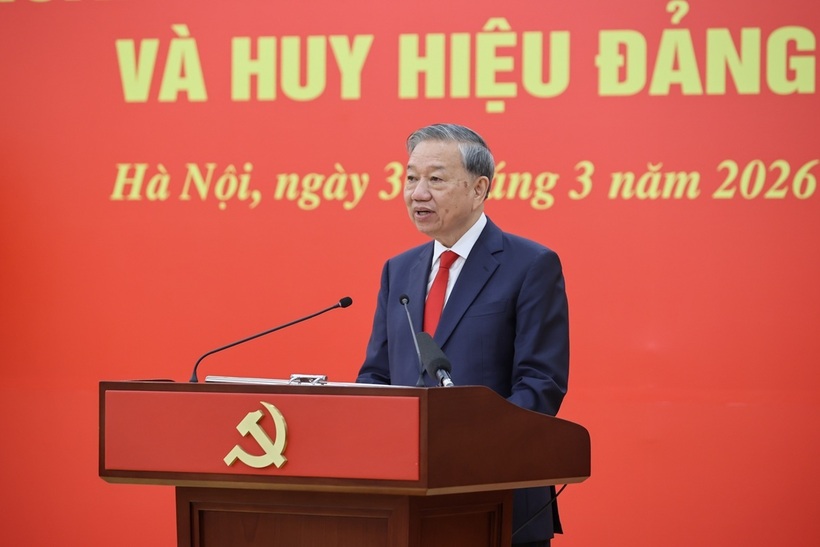 Tổng Bí thư Tô Lâm phát biểu tại buổi lễ (Ảnh: VGP).