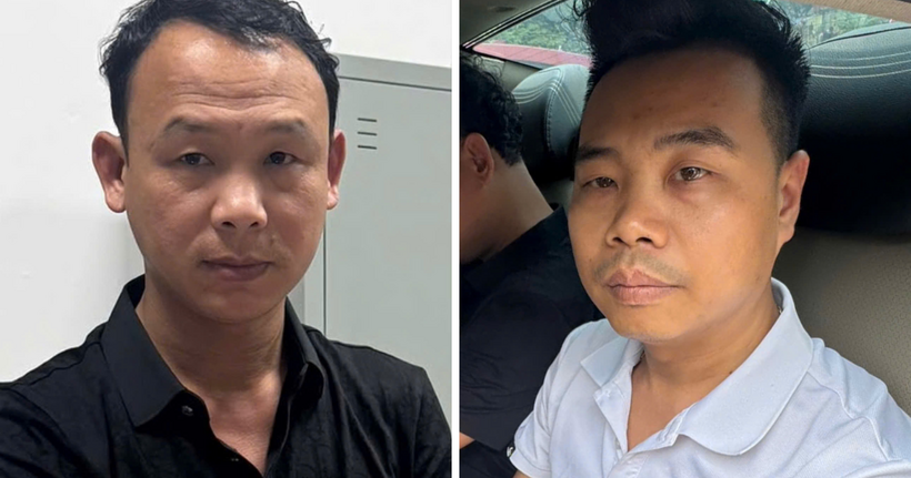 Giáp Đức Sơn (áo đen) và Nguyễn Minh Đức .