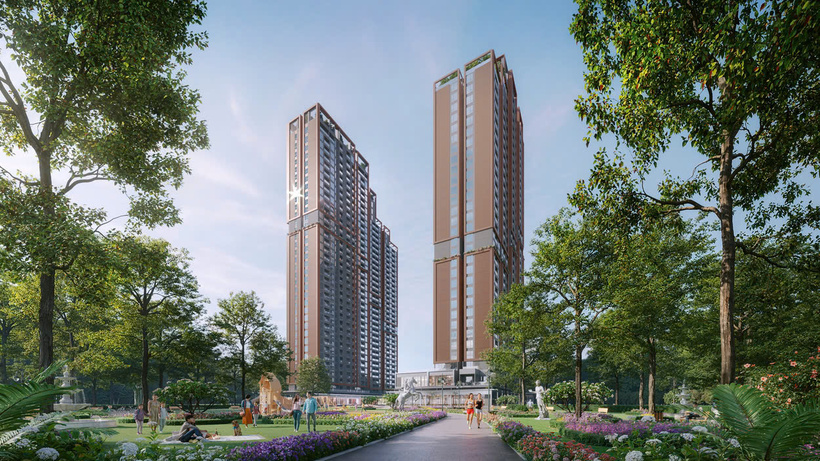 Dự án thuộc dòng Imperia - The Parkland đang được MIK Group phát triển tại phía Đông Hà Nội