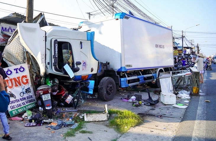 Hiện trường vụ việc. Ảnh: Tuổi trẻ