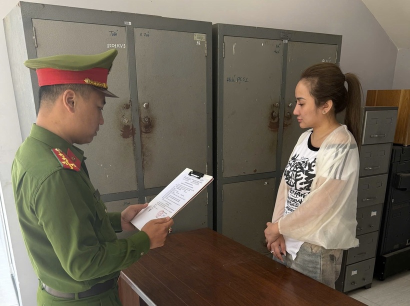 Đối tượng Như tại cơ quan công an. Ảnh: VTC News