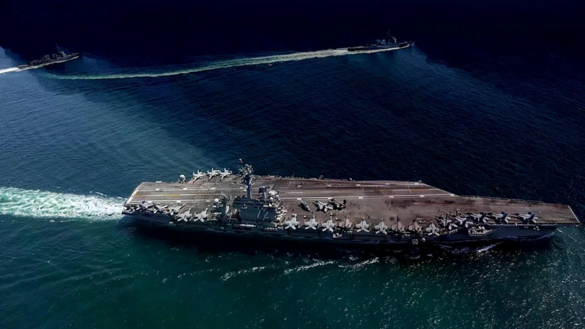 Tàu sân bay USS Abraham Lincoln. Ảnh minh hoạ