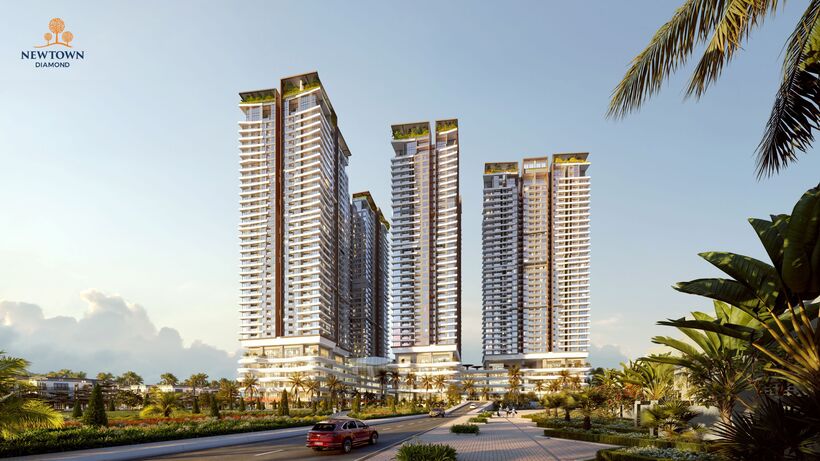 Newtown Diamond nằm trên tâm điểm cung đường Trường Sa kết nối trung tâm Đà Nẵng với Hội An và cũng là trục đường sắt MRT