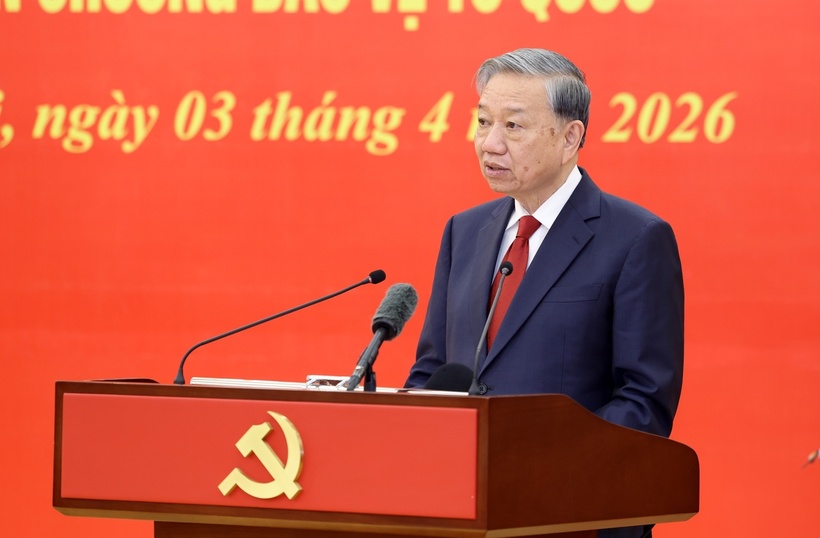 Tổng Bí thư Tô Lâm phát biểu tại buổi lễ (Ảnh: VGP).