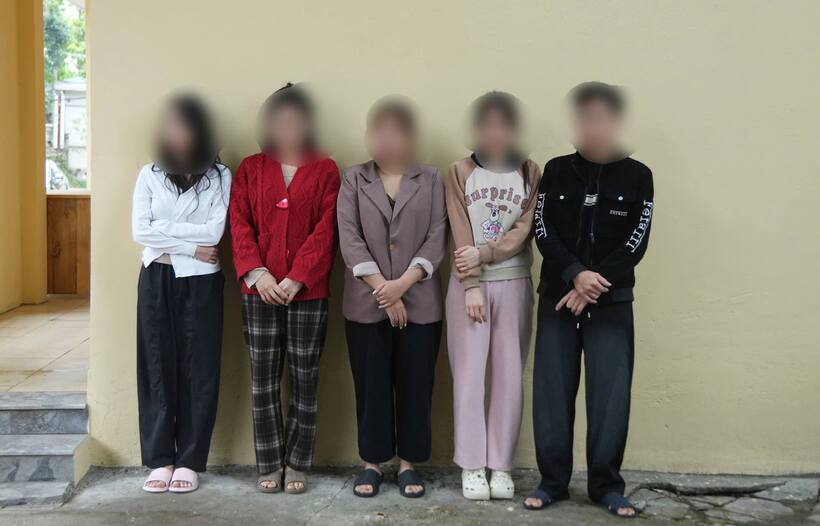 Các đối tượng liên quan đến hoạt động livestream đồi trụy tại cơ quan Công an.