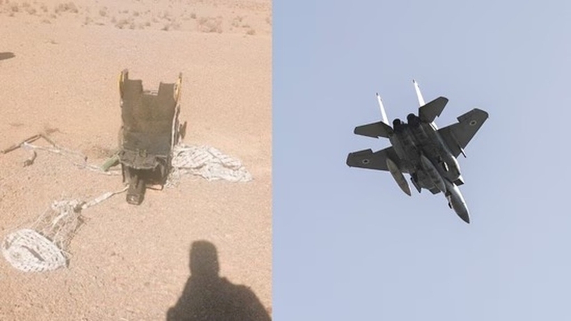 F-15 của Mỹ bị bắn rơi tại Iran. Ảnh: X/Dân trí