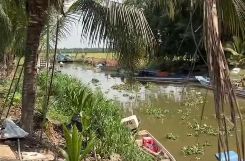 Khu vực con cá sấu xuất hiện. Ảnh: Báo Tuổi trẻ.