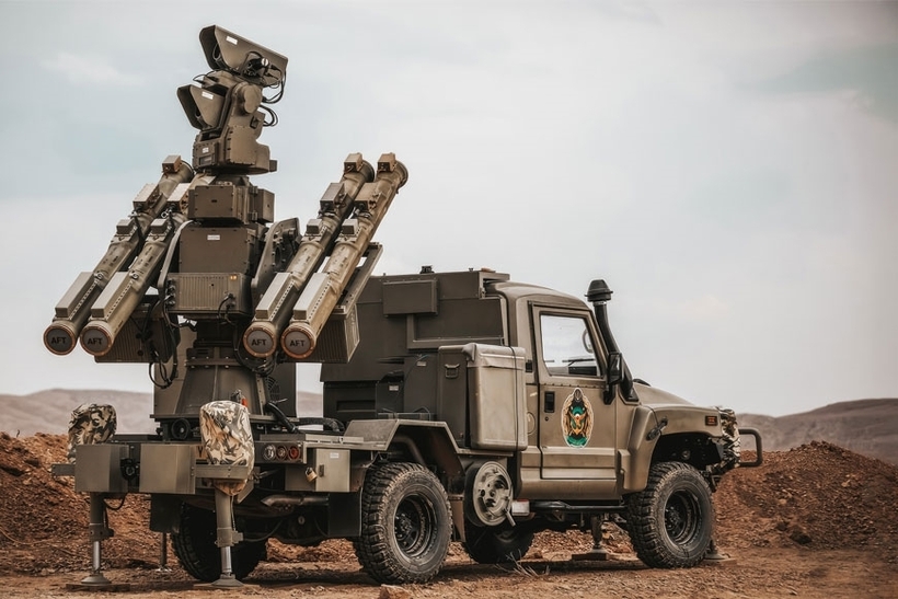 AD-08 Majid là hệ thống tên lửa phòng không tầm ngắn do ngành công nghiệp quốc phòng Iran phát triển. Ảnh: X.com