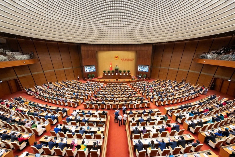 Quang cảnh phiên khai mạc Kỳ họp nhất Nhất, Quốc hội khoá XVI (Ảnh: Media Quốc hội).