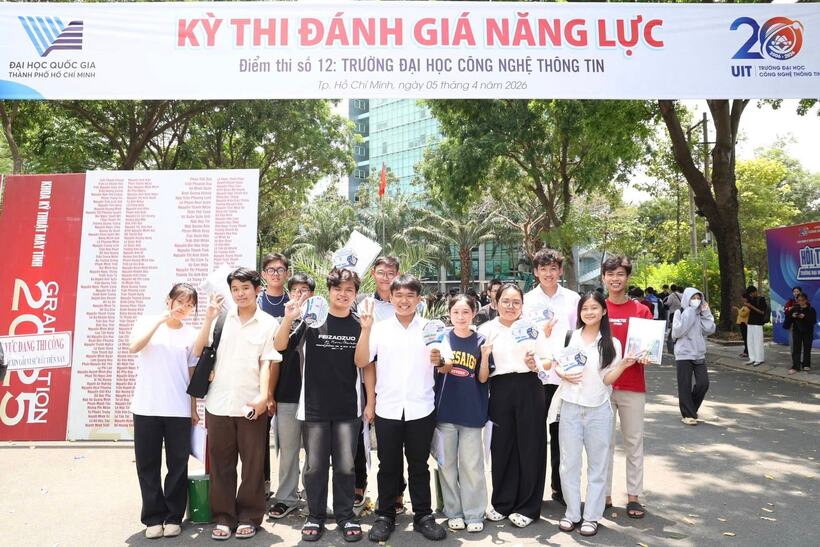 Đợt 1 kỳ thi đánh giá năng lực năm 2026 của Đại học Quốc gia TP.HCM ghi nhận gần 133.500 thí sinh dự thi. Ảnh: Báo Nhà báo & Công luận