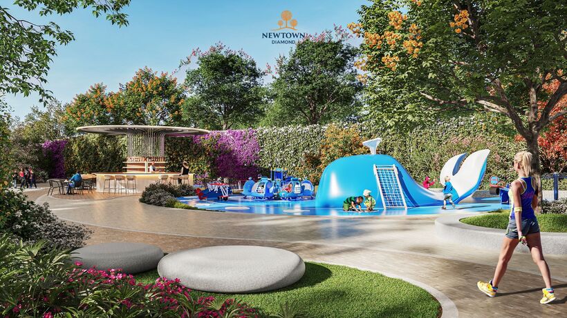 Không gian được thiết kế ưu tiên các hoạt động thể thao ngoài trời giúp cư dân duy trì lối sống năng động và khỏe mạnh